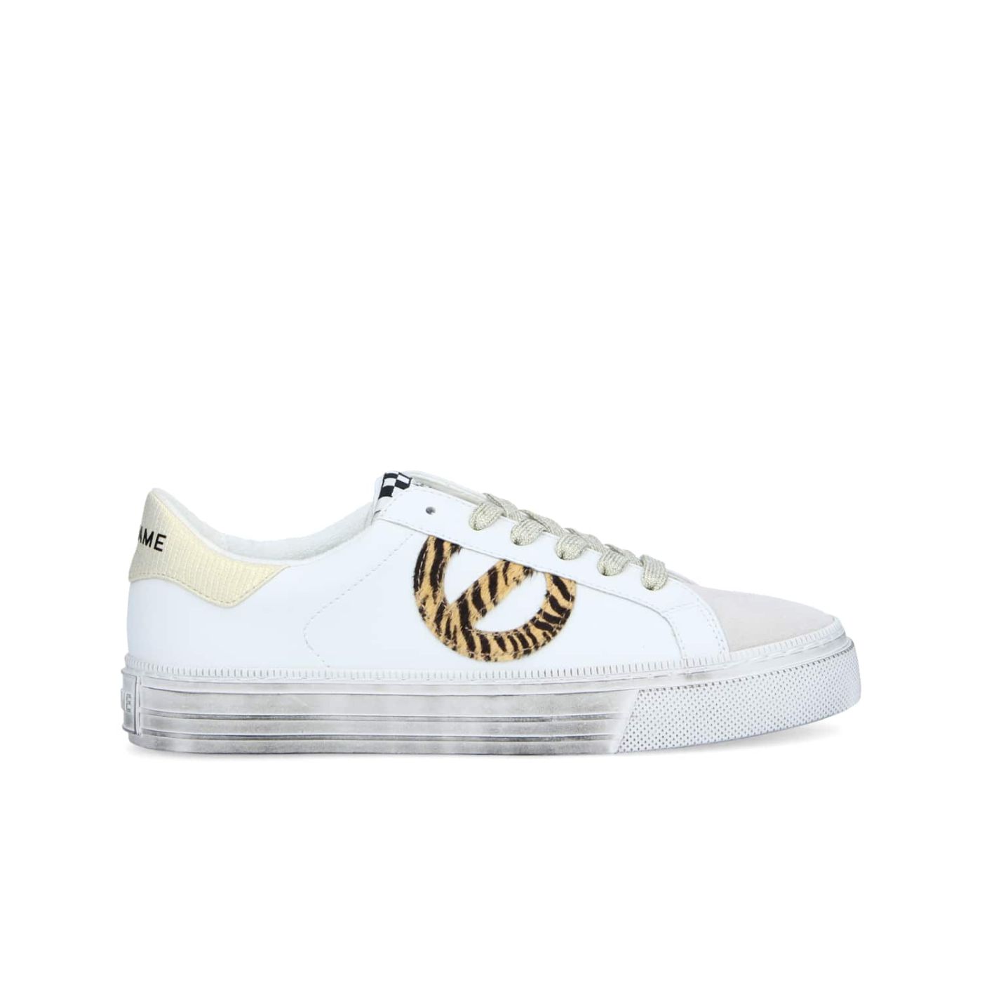 STRIKE SIDE - NAPPA/P.ZEBRA - WHITE/NATURAL